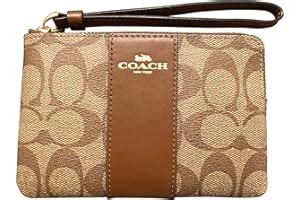 COACH Pulsera de piel con cremallera para mujer 2961.